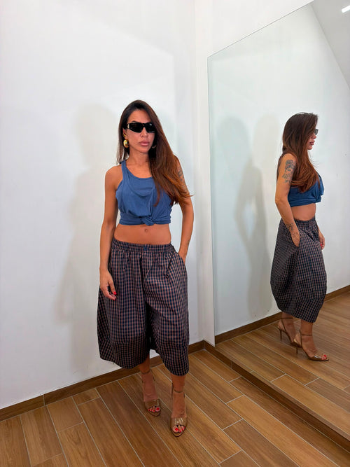 Bermuda a quadri Blue