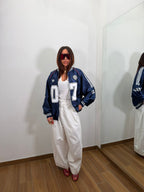 Pantalone effetto Denim White