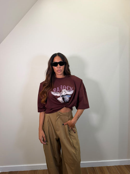 T-Shirt Barock Bordeaux