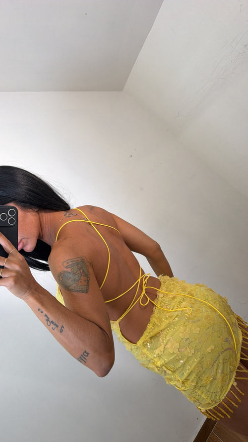 Mini Dress Yellow