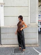 Pantalone In Ecopelle