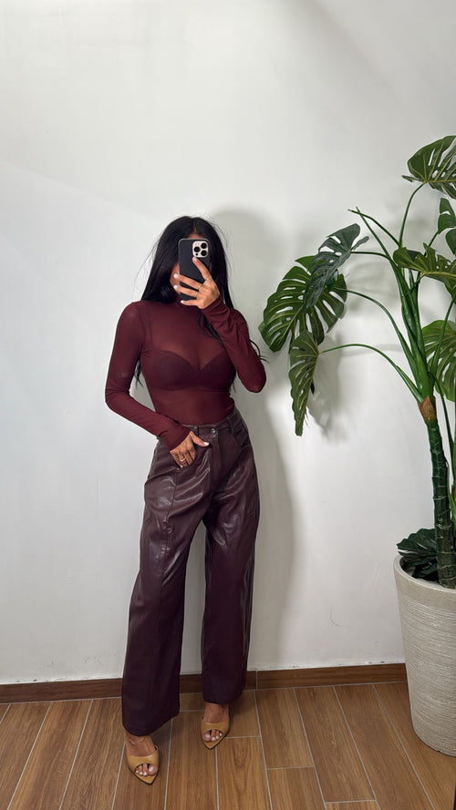 Pantalone In Ecopelle