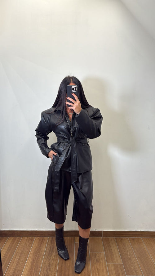 Jacket in ecopelle Ilary