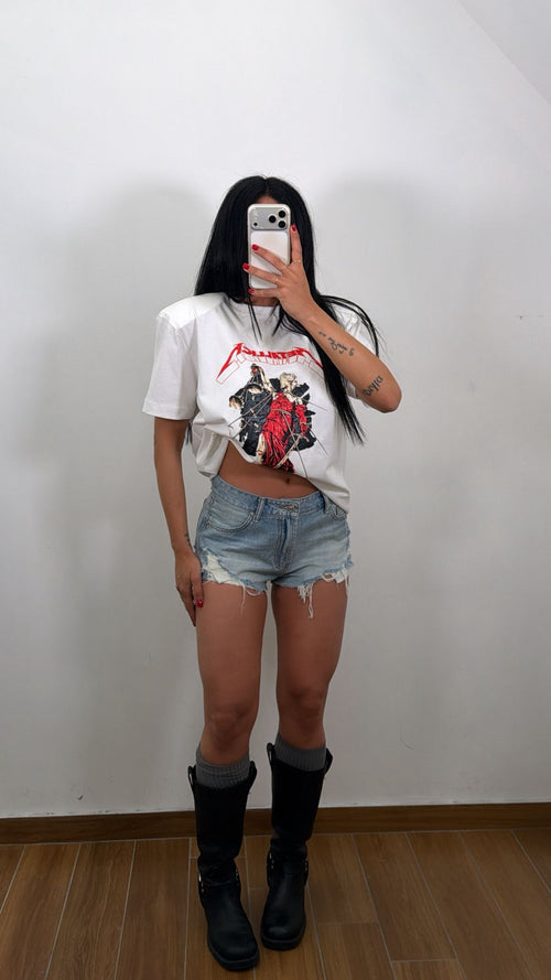 Mini Shorts in denim 502