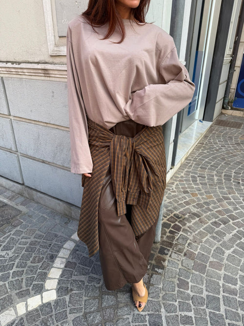 Pantalone Ballon in Ecopelle