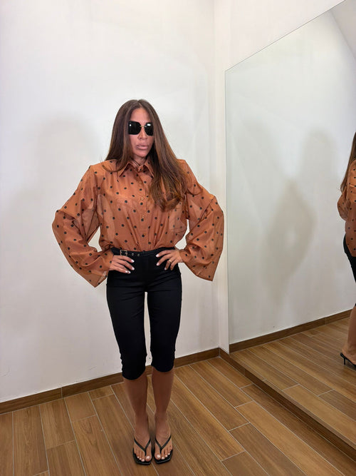 Camicia Velata Pois