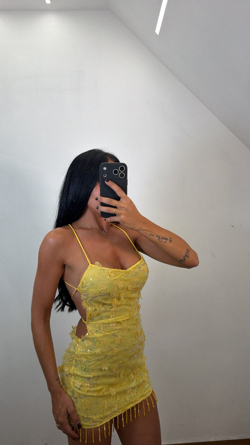 Mini Dress Yellow