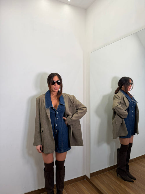 Tutina in denim Fabrizia