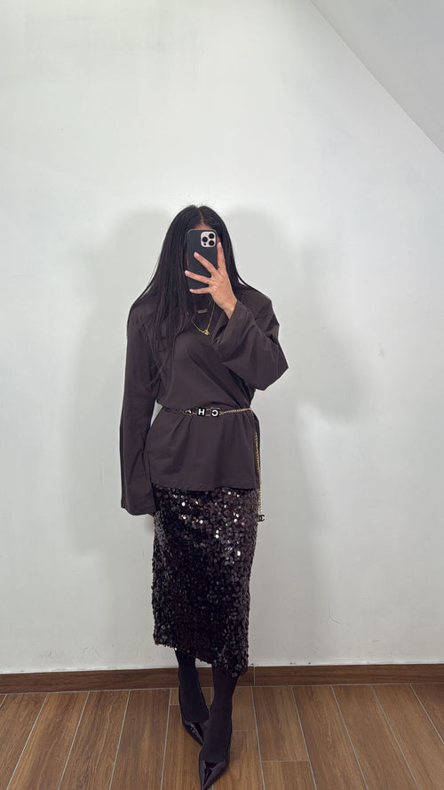 Longuette in Pailettes