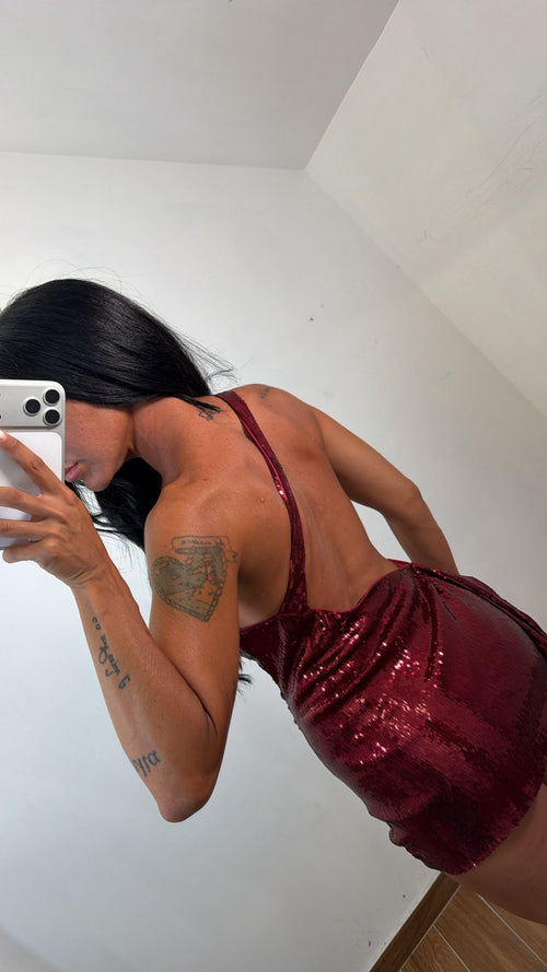 Mini dress Bordeaux