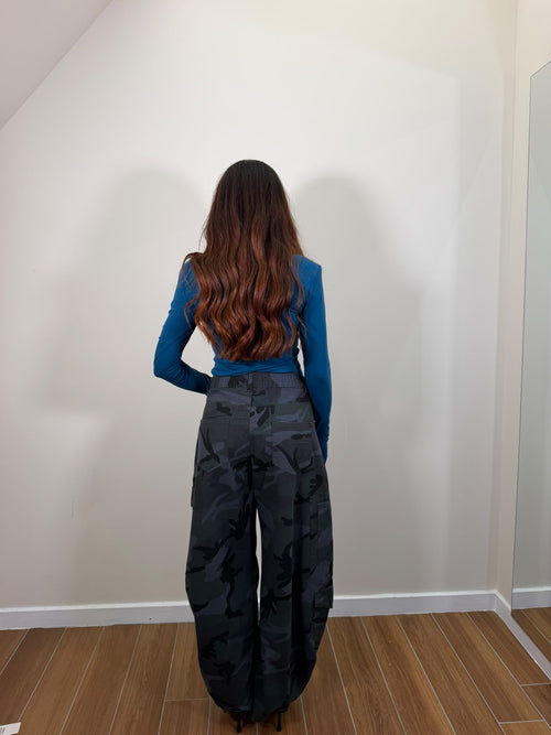 Pantalone Camo Blue