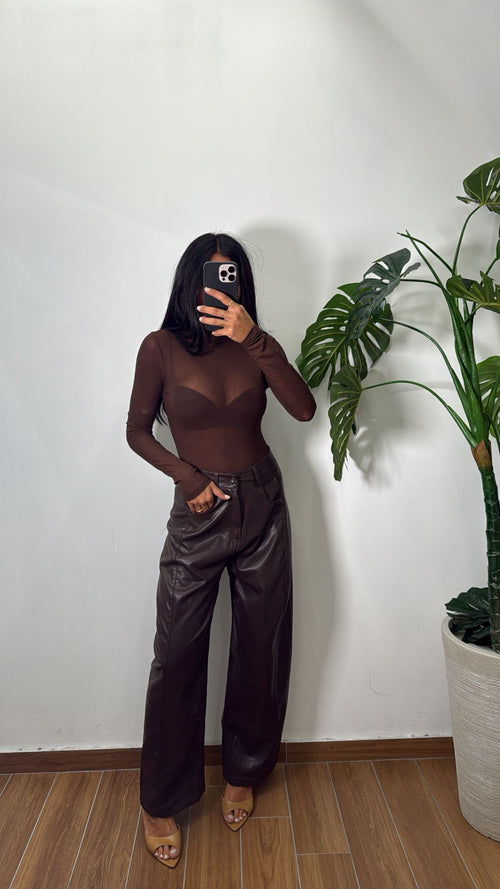 Pantalone In Ecopelle