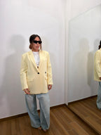 Blazer Simil Olivia Yellow