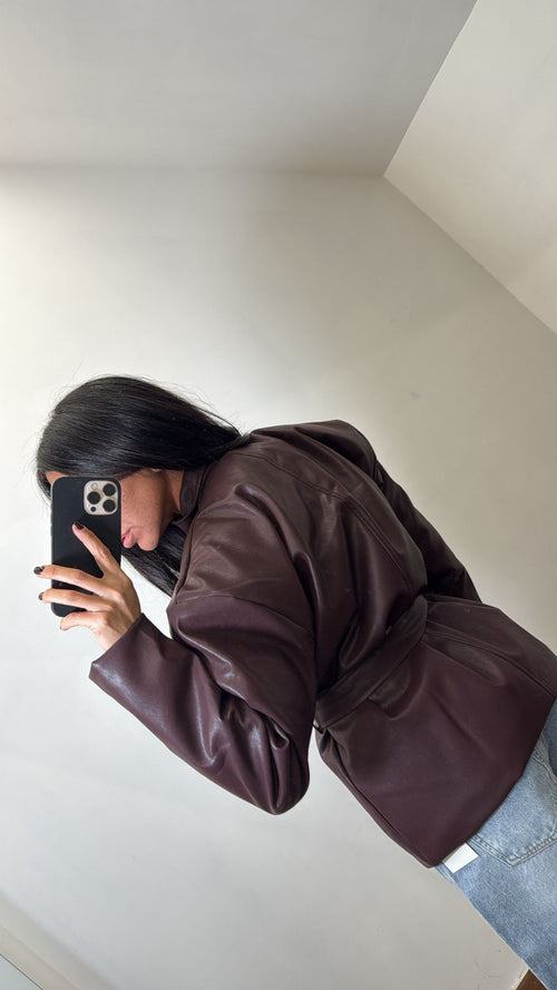 Jacket in ecopelle Ilary