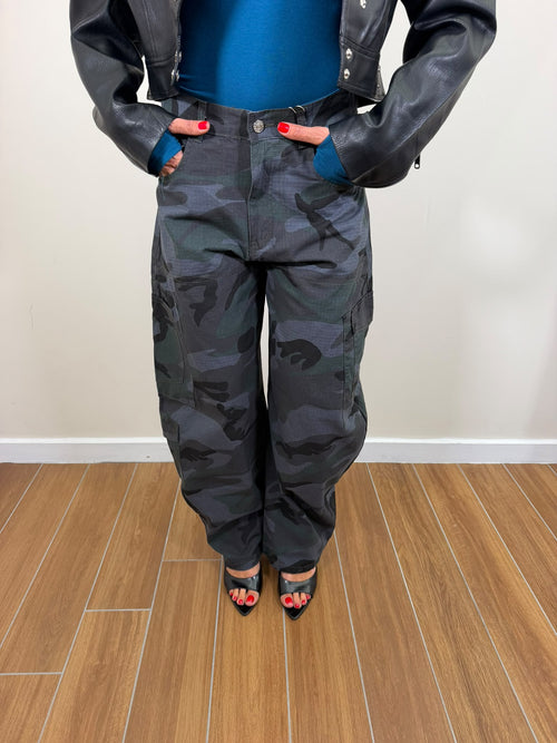 Pantalone Camo Blue