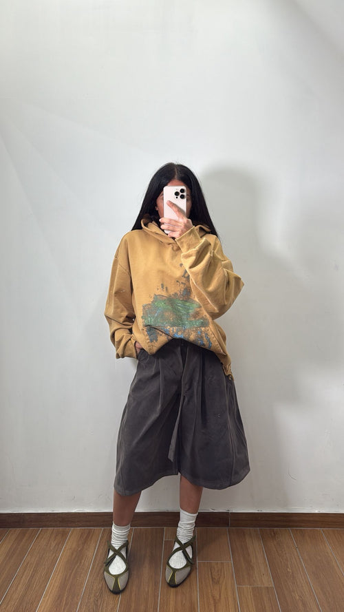 Bermuda in suede grey