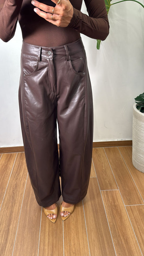 Pantalone In Ecopelle