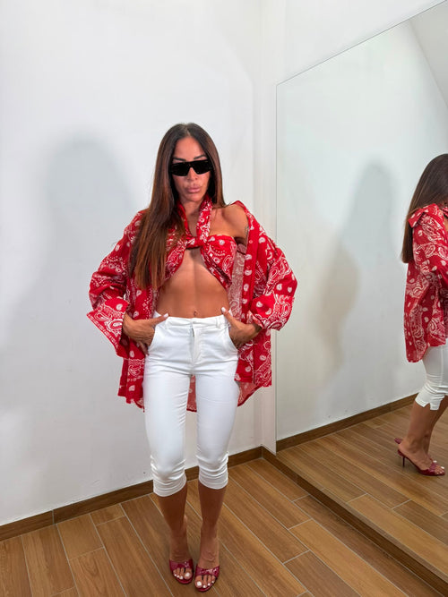 Coord-set Bandana Red