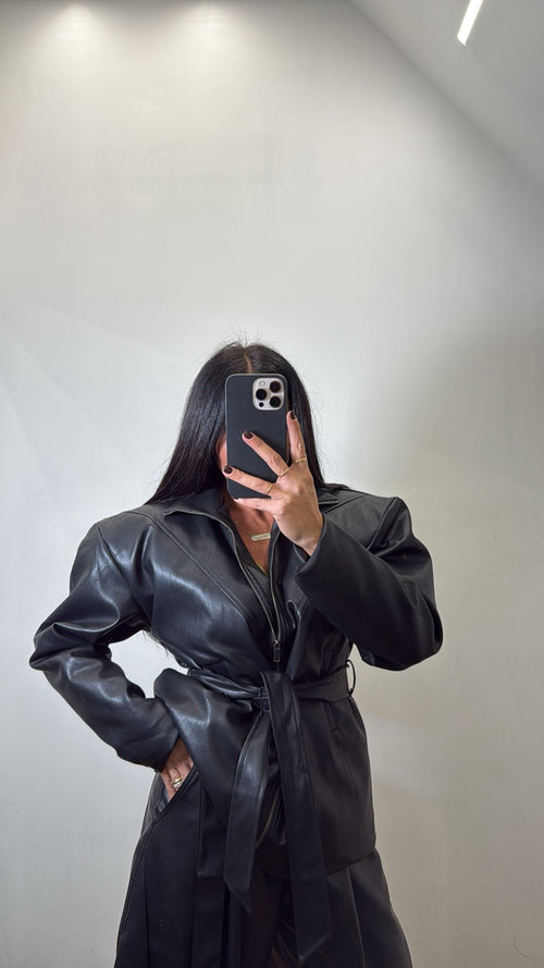 Jacket in ecopelle Ilary