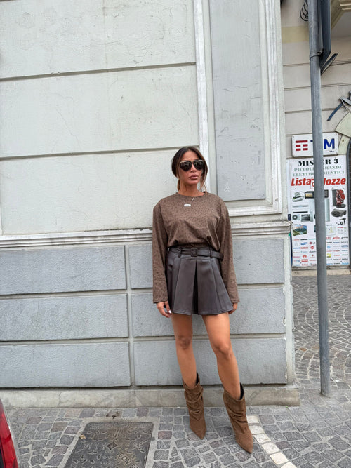 Gonna in ecopelle Antonia