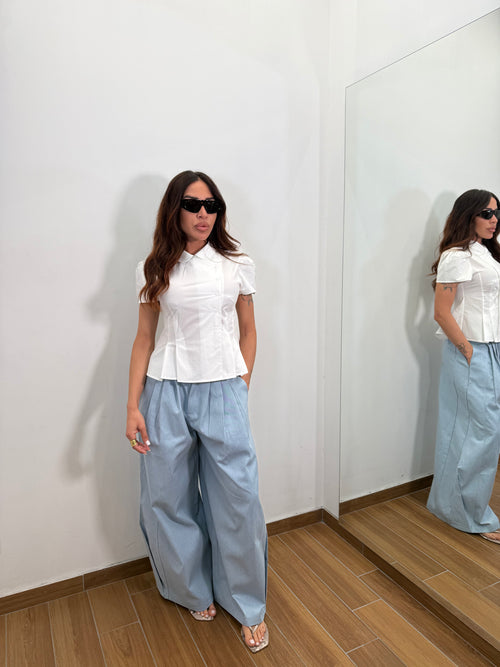 Pantalone effetto denim 459