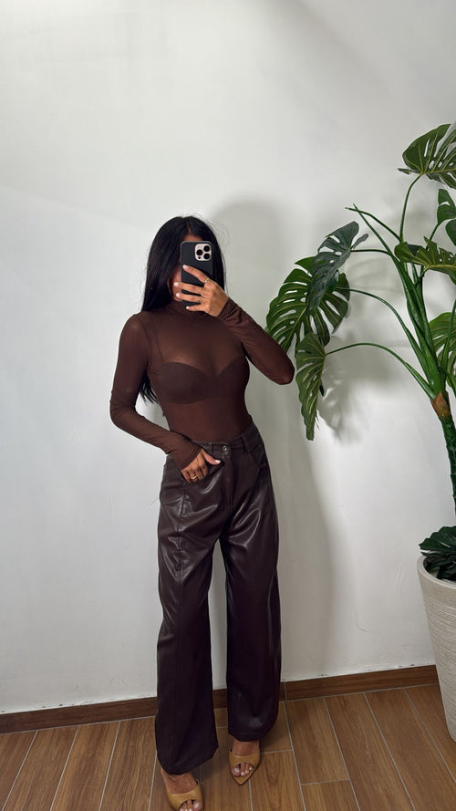 Pantalone In Ecopelle