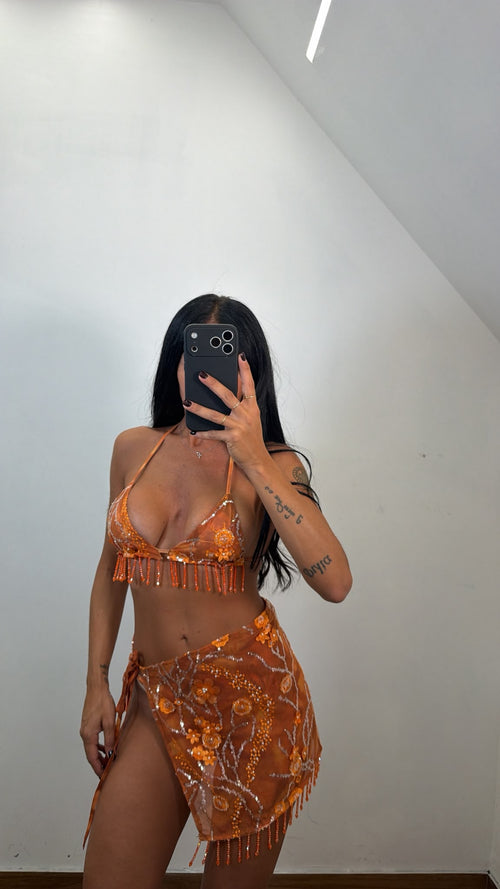 Bikini e Pareo Orange