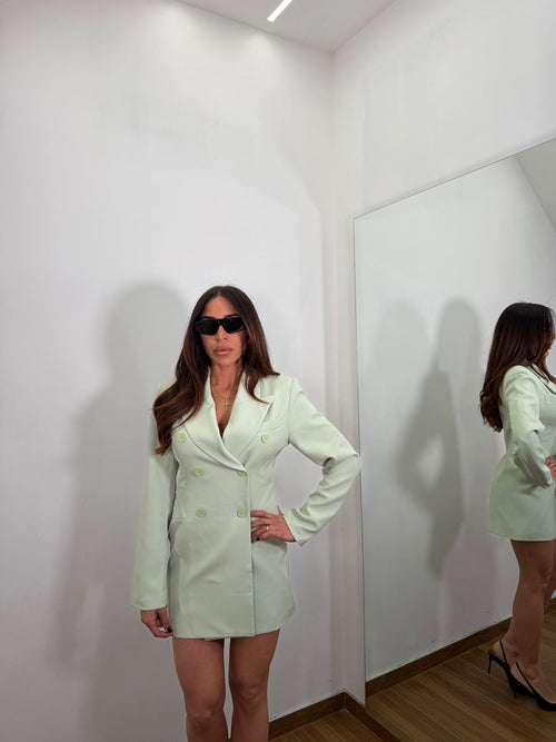 Blazer Dress Verde Menta
