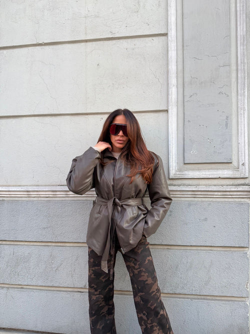 Jacket in ecopelle Ilary