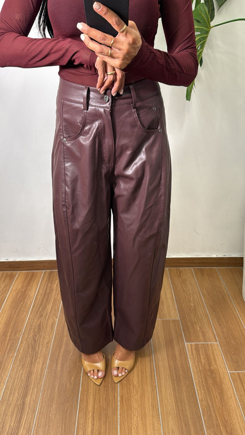 Pantalone In Ecopelle
