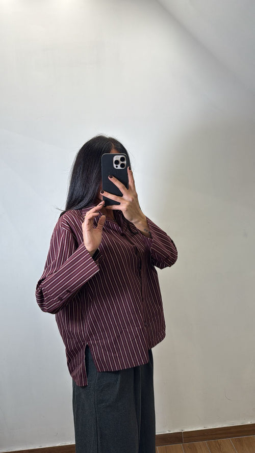 Camicia Naomi Bordeaux