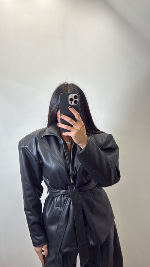 Jacket in ecopelle Ilary