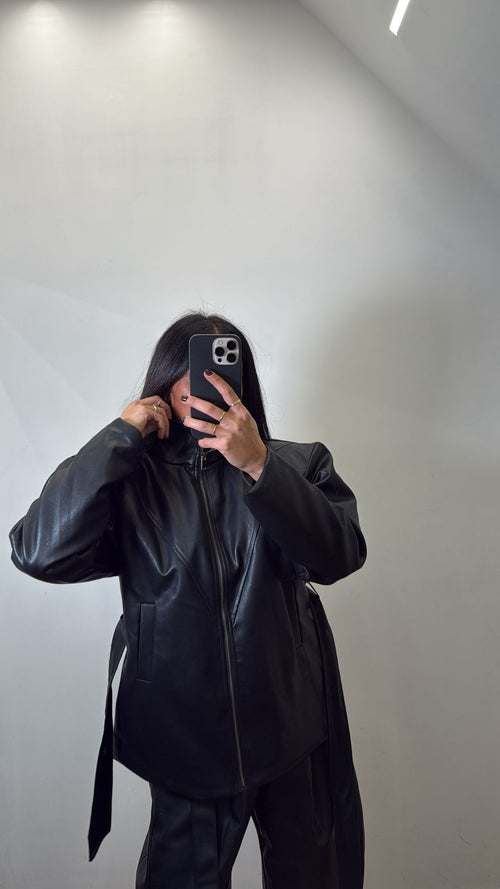 Jacket in ecopelle Ilary