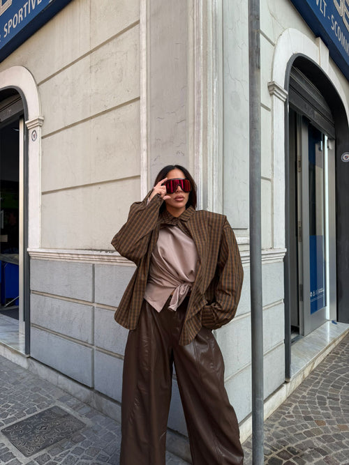 Pantalone Ballon in Ecopelle