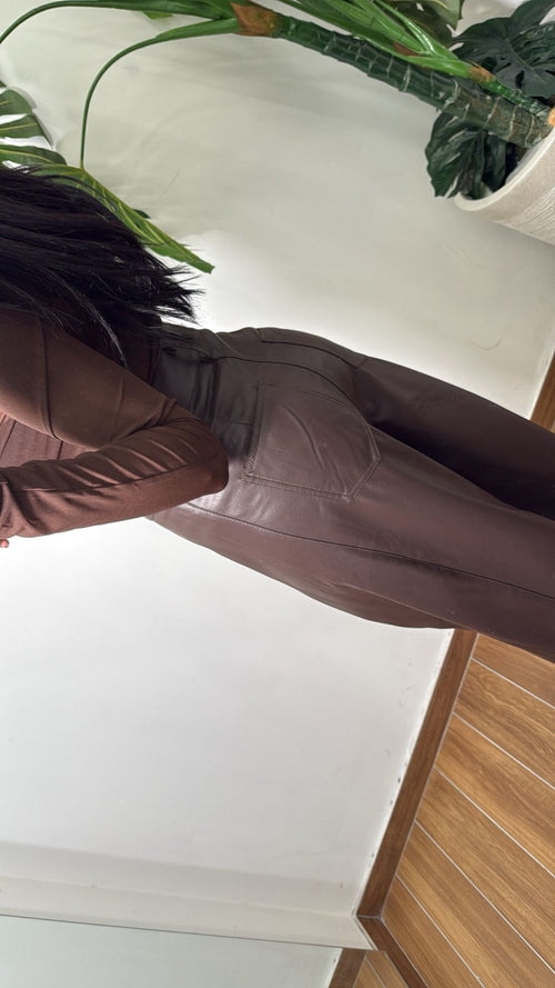 Pantalone In Ecopelle