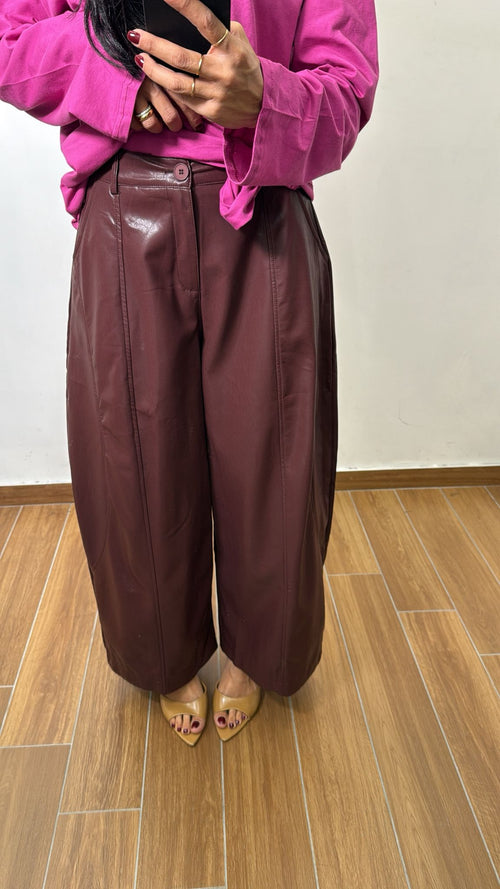 Pantalone Ballon in Ecopelle