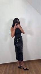 Longuette in Pailettes