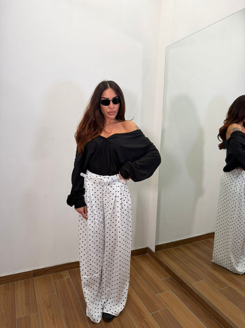 Pantalone Pois in Cotone