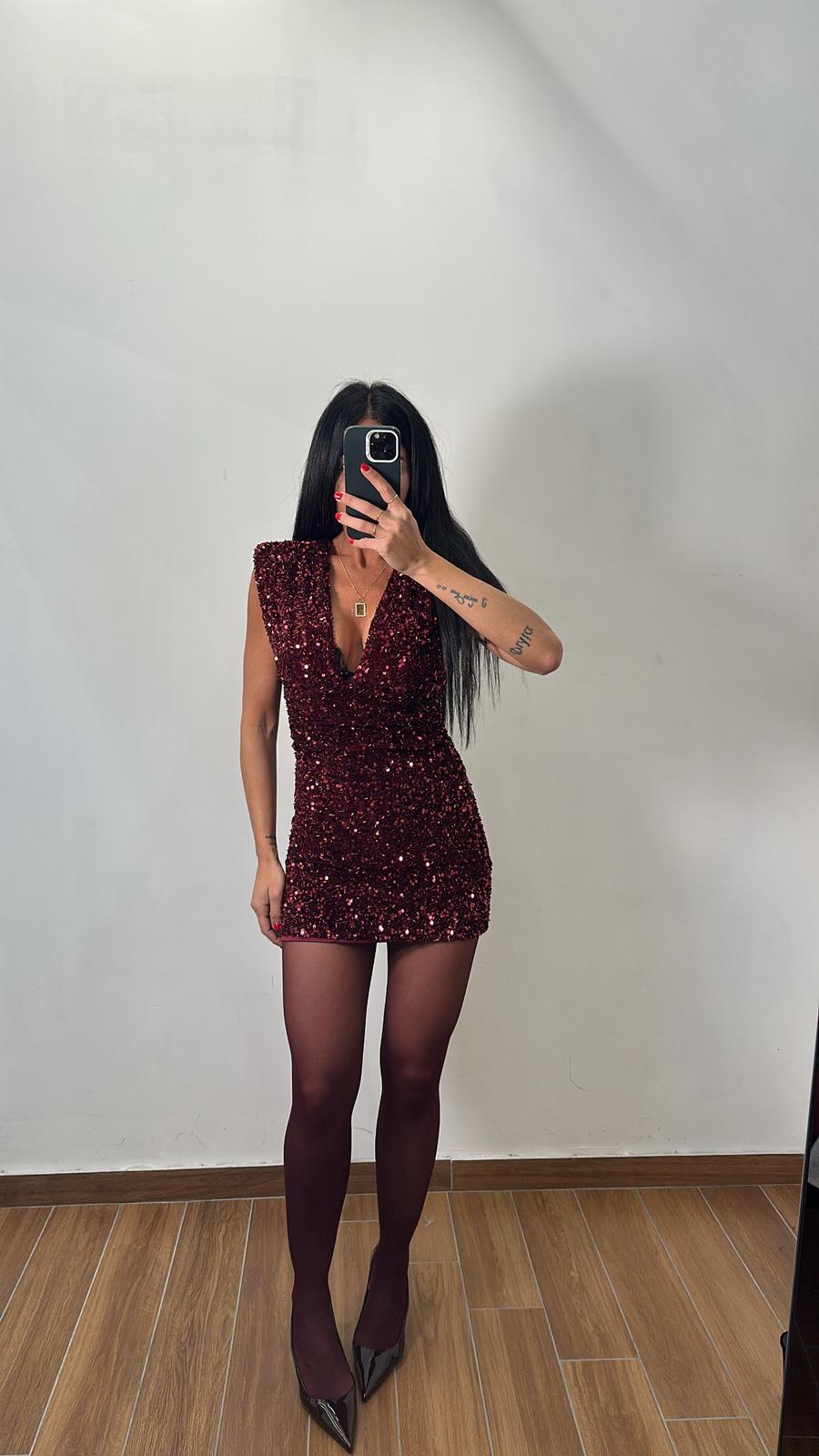 Dress in pailettes Mayra