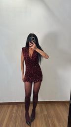 Dress in pailettes Mayra