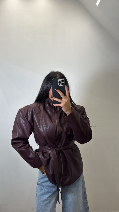 Jacket in ecopelle Ilary