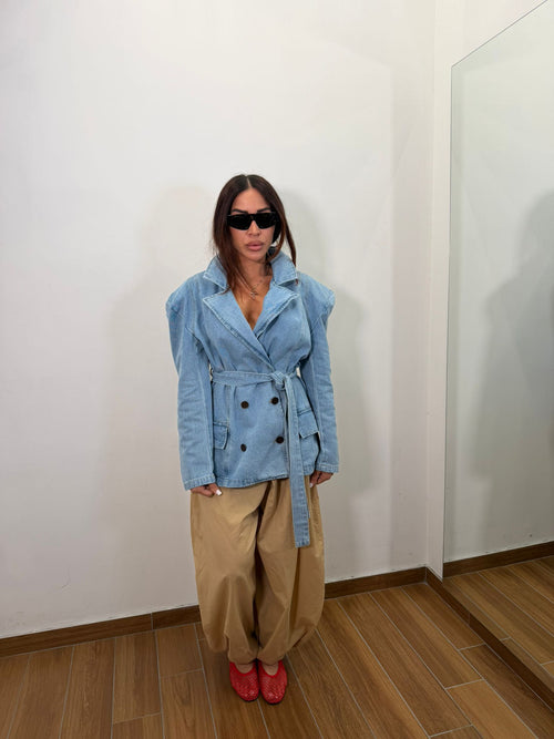 Blazer in denim Marsiglia
