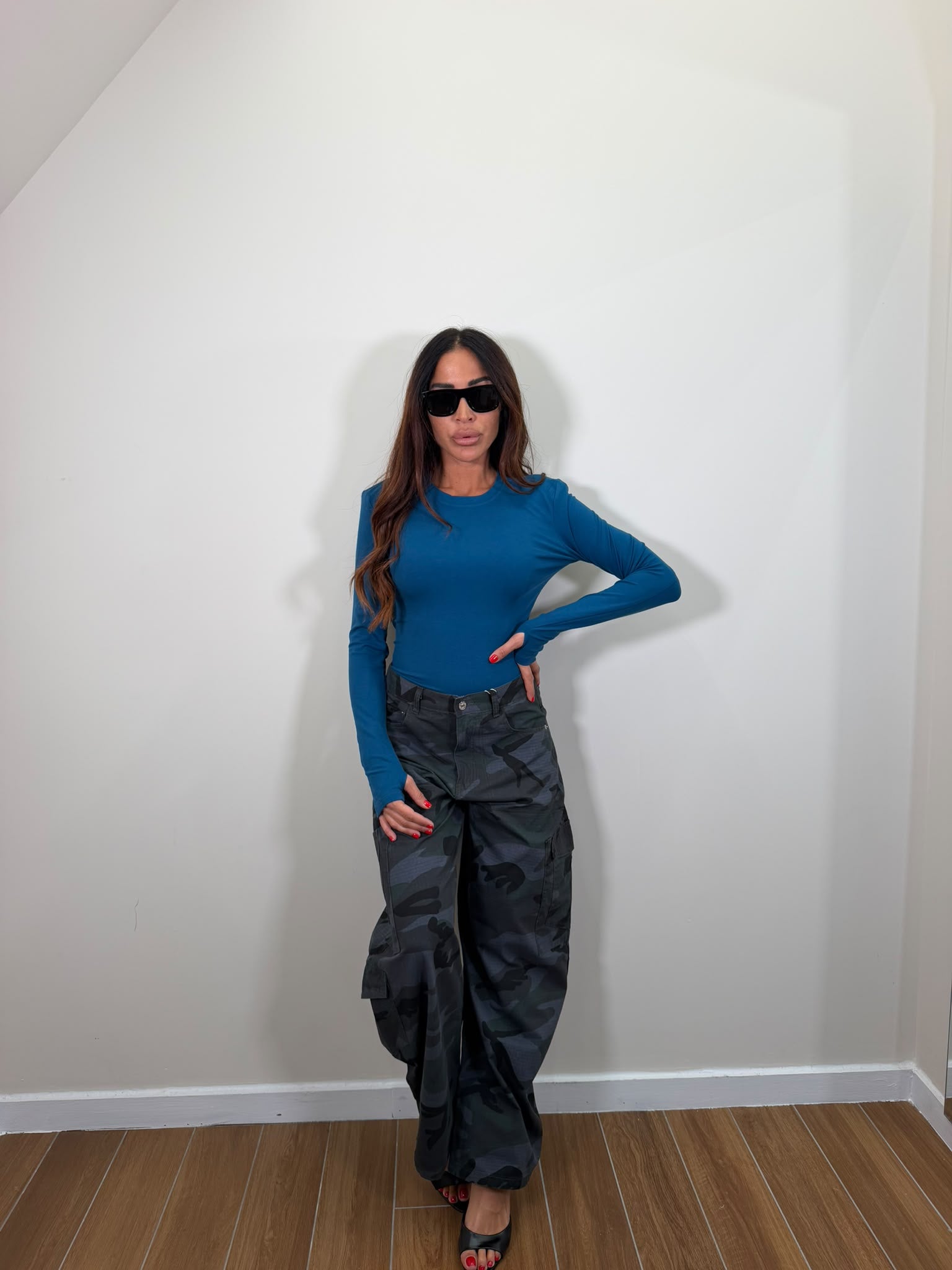 Pantalone Camo Blue