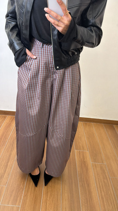 Pantalone a quadrettini Grey