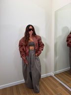 Jacket in ecopelle Vivian
