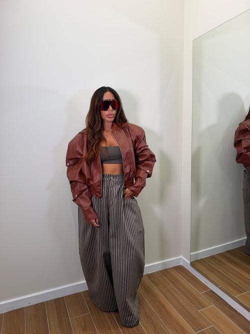Jacket in ecopelle Vivian