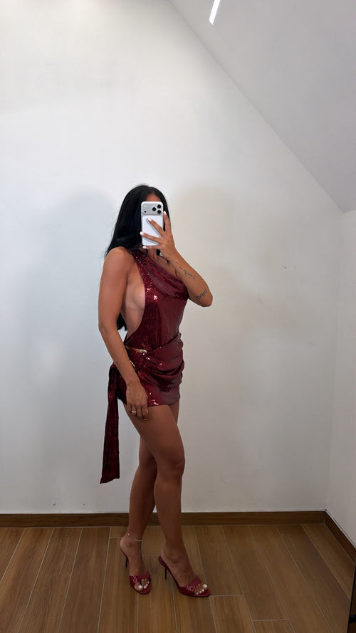Mini dress Bordeaux