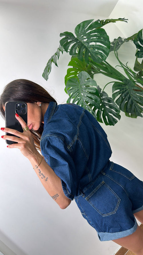 Tutina in denim Lucy