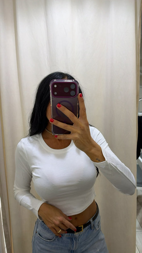 Maglia Crop Basic