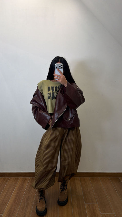 Pantalone a quadretti Kaky